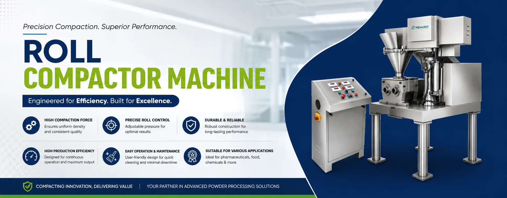 Roll Compactor Machine Banner
